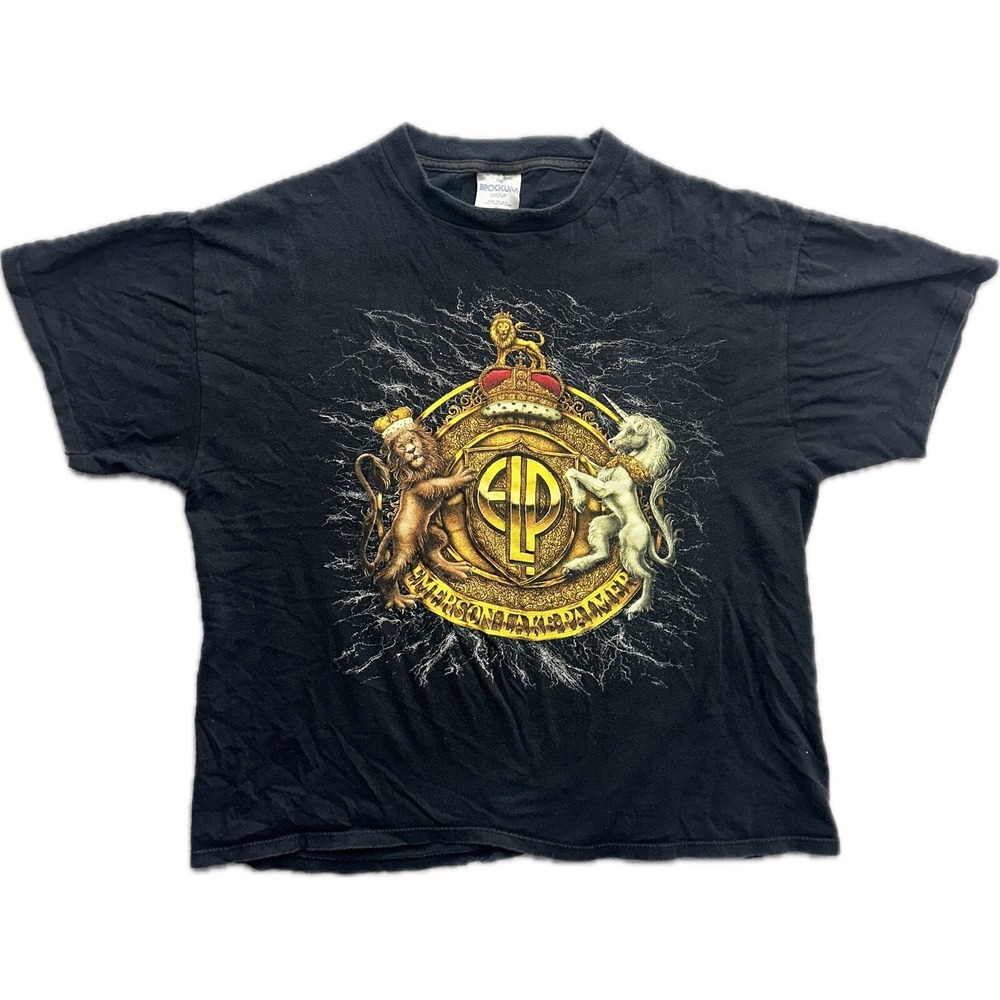 VTG 90s Emerson Lake & Palmer T Shirt 1992 Tour Rock Band XL The Brockum Group